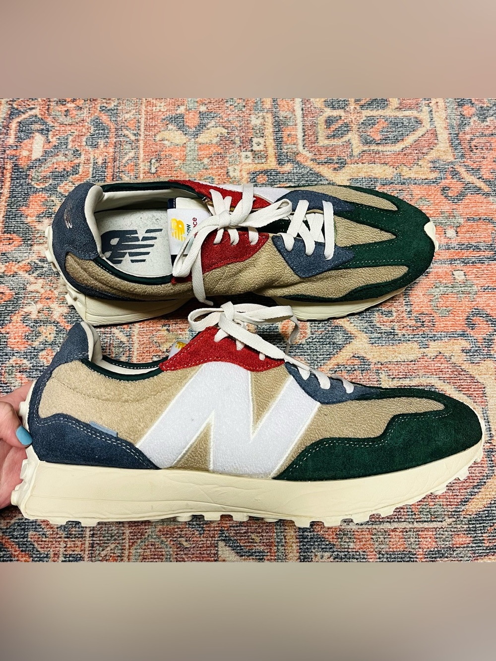 New Balance 327 'Golden Hour Nightwatch Green' Men’s Sneakers - Picture 4 of 9